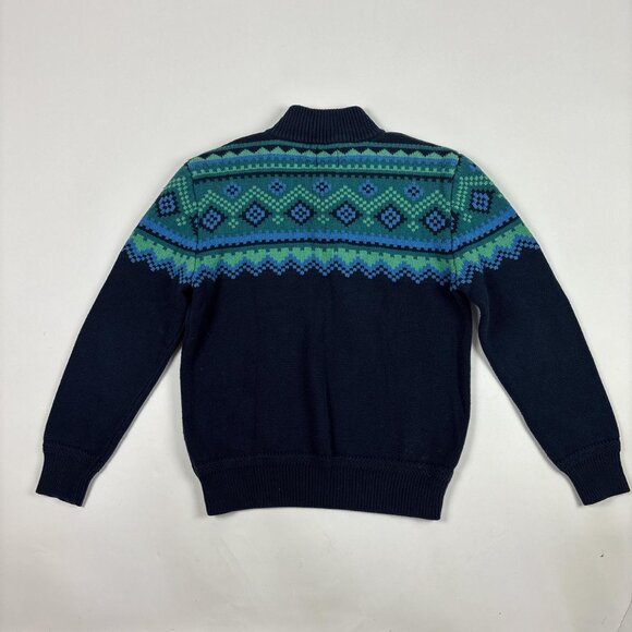 Gap Kids Fair Isle Sweater Boys XXL Heavyweight Button Front Pullover - Picture 3 of 8